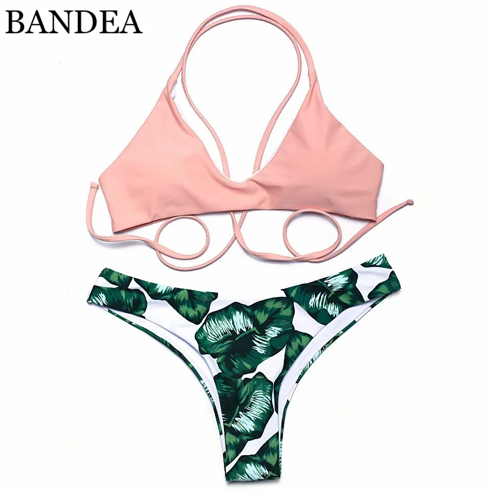 

BANDEA New Sexy Brazilian Bikini 2019 Swimwear Women Swimsuit Biquini Halter Bikinis Set Bathing Suit Maillot De Bain Femme