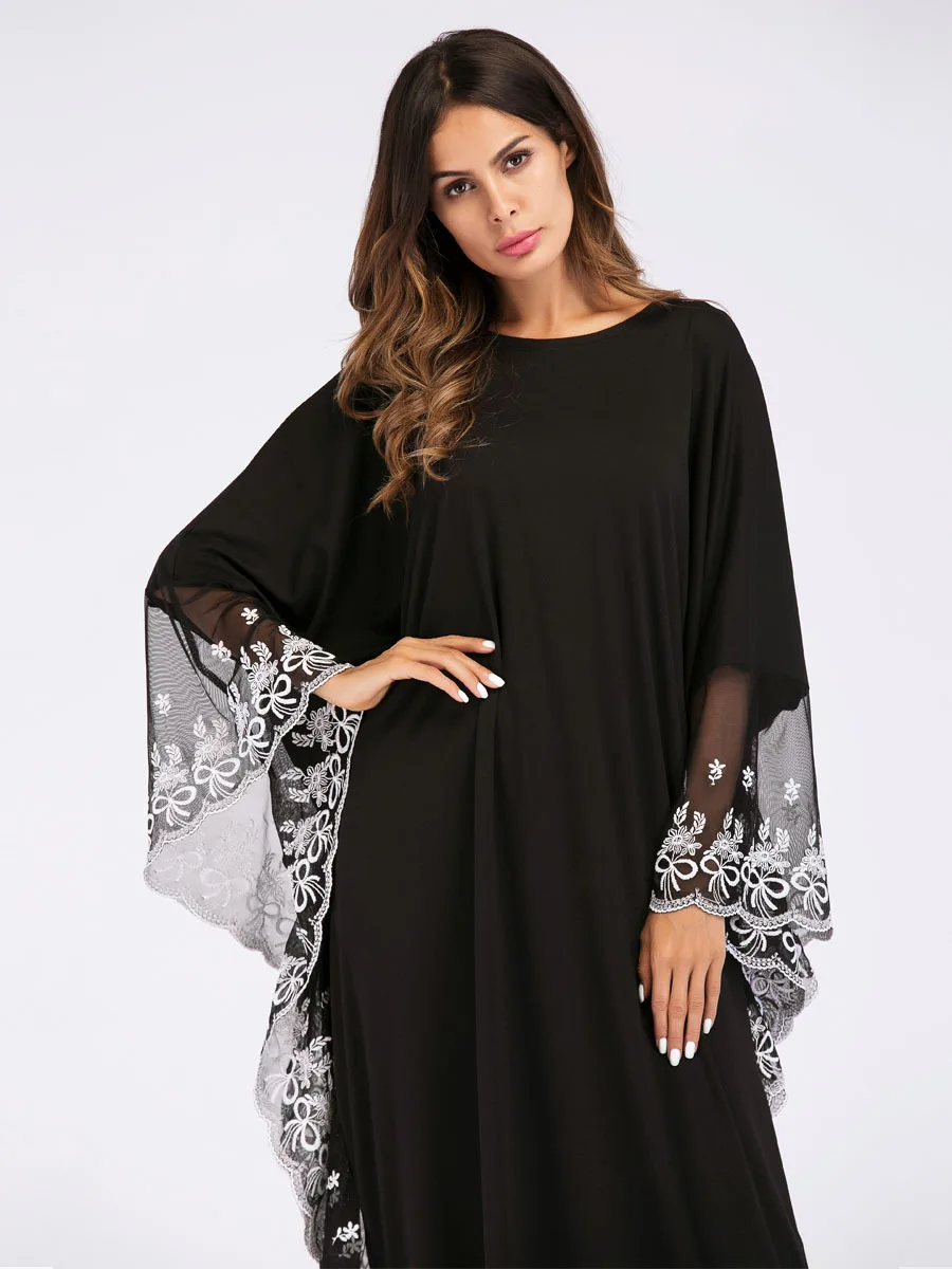 Ethnic Lace Maxi Dress Muslim Abaya Bat Sleeve African Dashiki Vintage Kimono Long Robe Gowns Ramadan Middle East Arab Islamic
Ethnic Lace Maxi Dress Muslim Abaya Bat Sleeve African Dashiki Vintage Kimono Long Robe Gowns Ramadan Middle East Arab Islamic