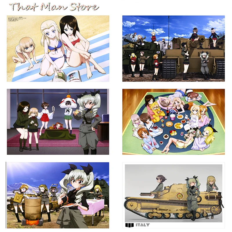 Плакат GIRLS und PANZER прозрачная картина настенные наклейки украшение для дома