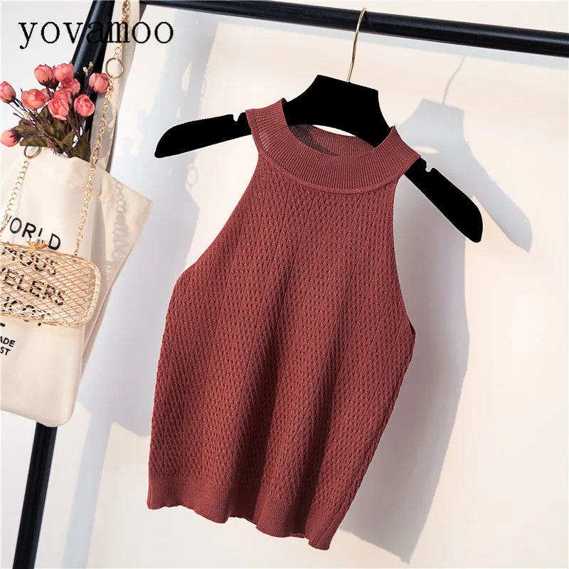 Yovamoo Summer New Solid Color Halter O-neck Vests Slim Short Design Casual Knitted Strapless Sleeveless Tops
Yovamoo Summer New Solid Color Halter O-neck Vests Slim Short Design Casual Knitted Strapless Sleeveless Tops