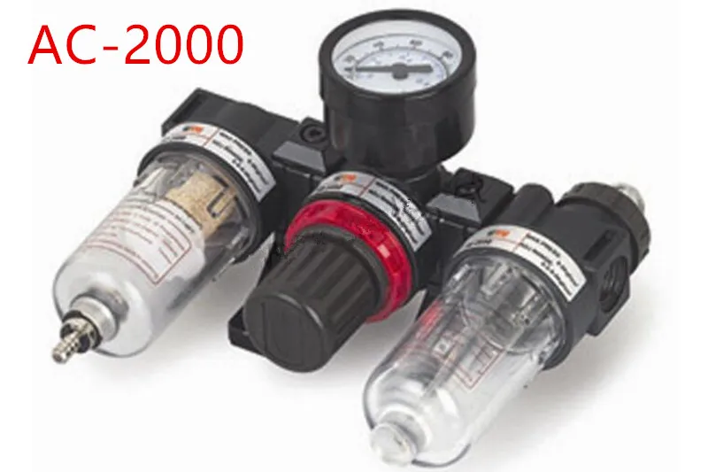 AC2000 1/4'' Air Filter Regulator Lubricator AC F.R.L Combinations AC-2000 Regulator
AC2000 1/4'' Air Filter Regulator Lubricator AC F.R.L Combinations AC-2000 Regulator