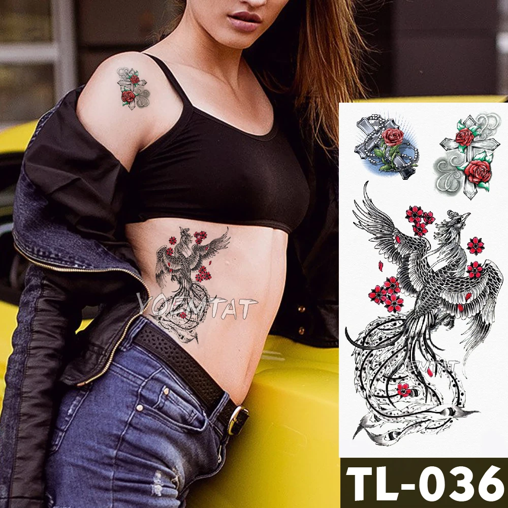 Fox leopard Tattoo Stickers Body Art waterproof temporary tattoos Line Phoenix old school style Watercolor Water translated
Fox leopard Tattoo Stickers Body Art waterproof temporary tattoos Line Phoenix old school style Watercolor Water translated