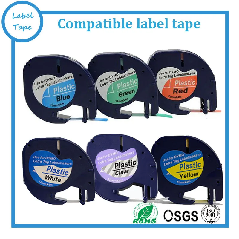 6PK Compatible DYMO LT Mixed color 12267 91201 91202 91203 91204 91205 Letratag plastic tape for DYMO label printer
6PK Compatible DYMO LT Mixed color 12267 91201 91202 91203 91204 91205 Letratag plastic tape for DYMO label printer