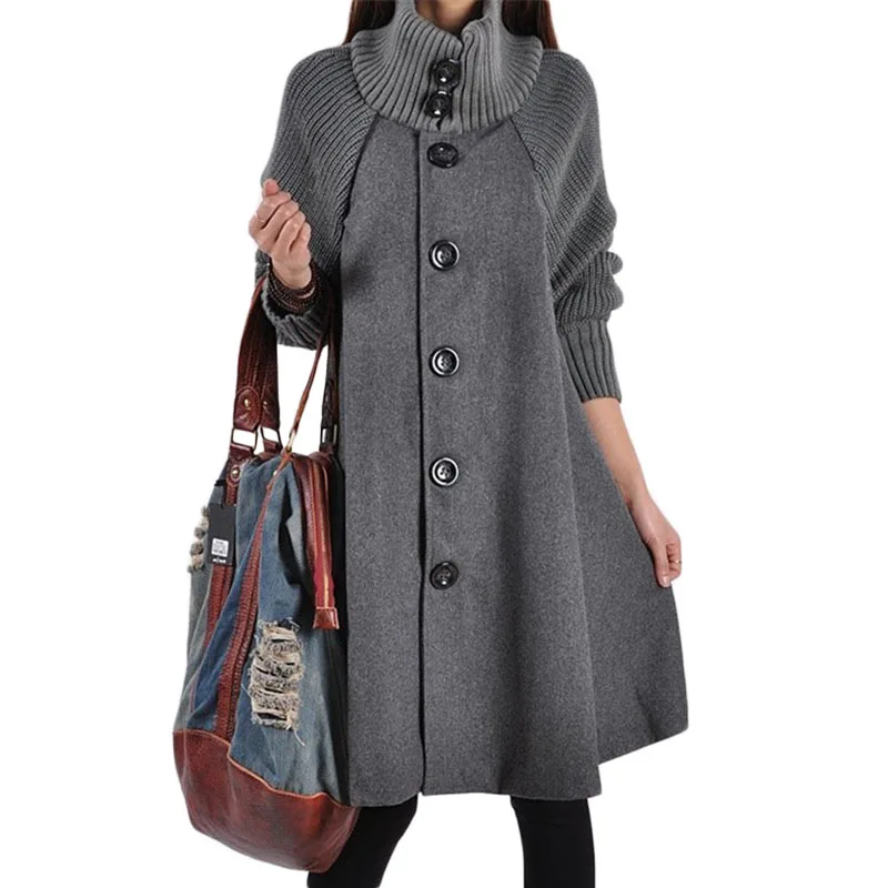 Winter Women Outerwear Fashion New Pure Color Long Windbreaker Coats Women's Plus Size Double-breasted Thickening Woolen coats
Winter Women Outerwear Fashion New Pure Color Long Windbreaker Coats Women's Plus Size Double-breasted Thickening Woolen coats