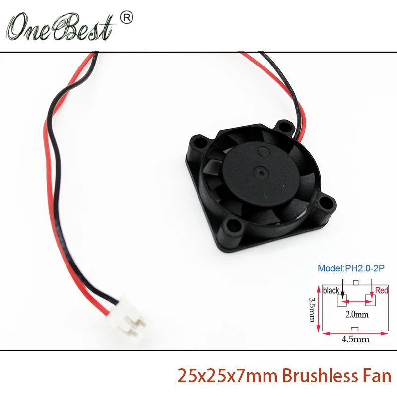 25X25X7mm Mini Fan 12V DC Brushless Fan Chipset Heatsink Cooling Cooler Fan 2507 PH2.0-2Pin Cable Length 150mm Free Shipping
25X25X7mm Mini Fan 12V DC Brushless Fan Chipset Heatsink Cooling Cooler Fan 2507 PH2.0-2Pin Cable Length 150mm Free Shipping