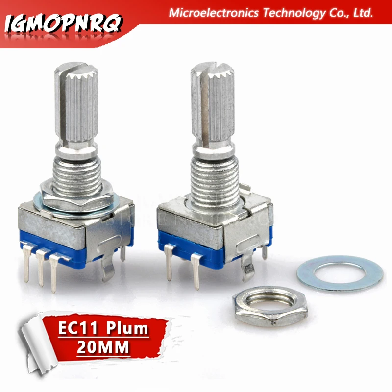 5PCS Plum handle 20mm rotary encoder coding switch / EC11 / digital potentiometer with switch 5 Pin
5PCS Plum handle 20mm rotary encoder coding switch / EC11 / digital potentiometer with switch 5 Pin