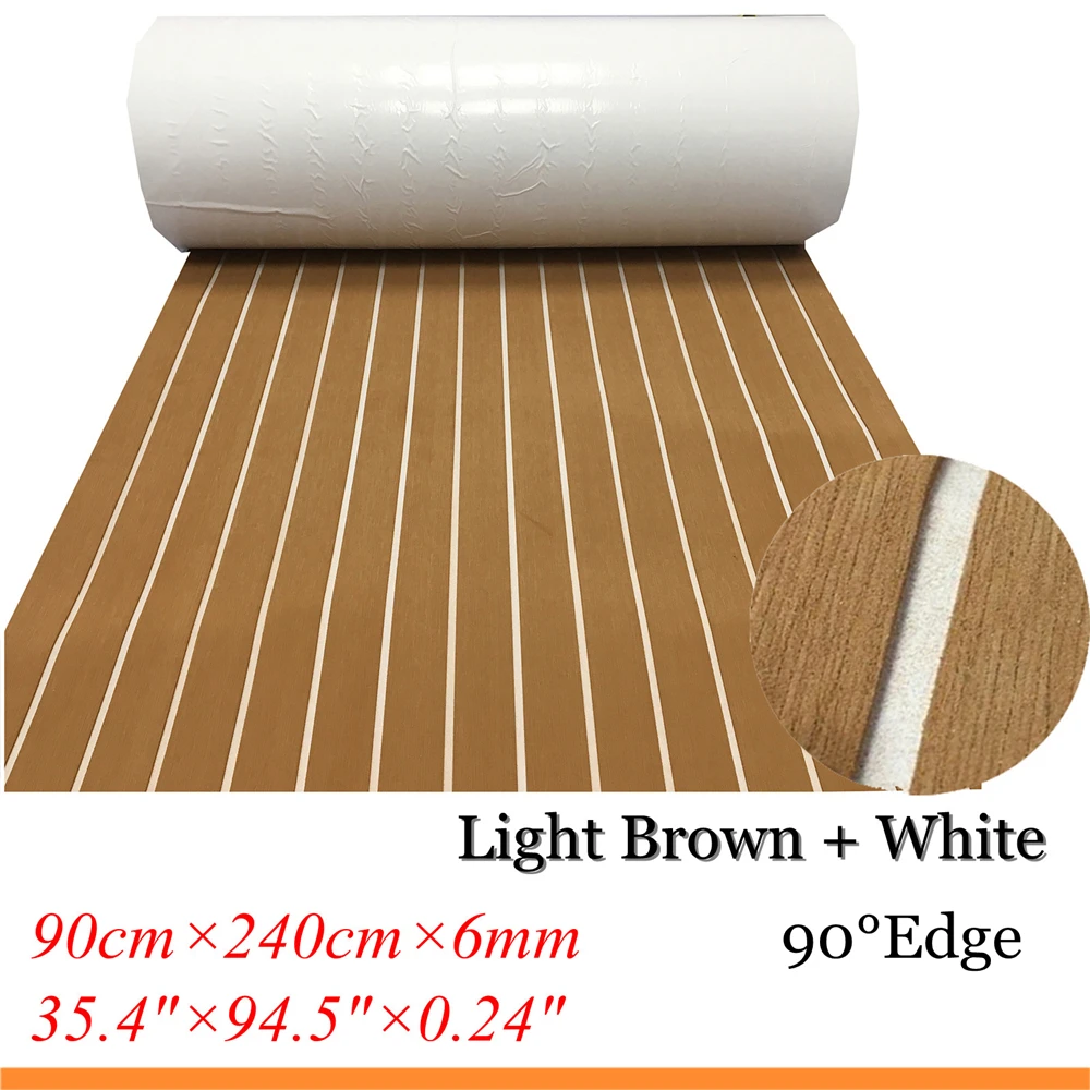 EVA Foam Boat Teak Decking Sheet Yacht Marine Flooring Carpet Mat With Adhesive 90x240cm Light Brown In White Boats Accessories
EVA Foam Boat Teak Decking Sheet Yacht Marine Flooring Carpet Mat With Adhesive 90x240cm Light Brown In White Boats Accessories