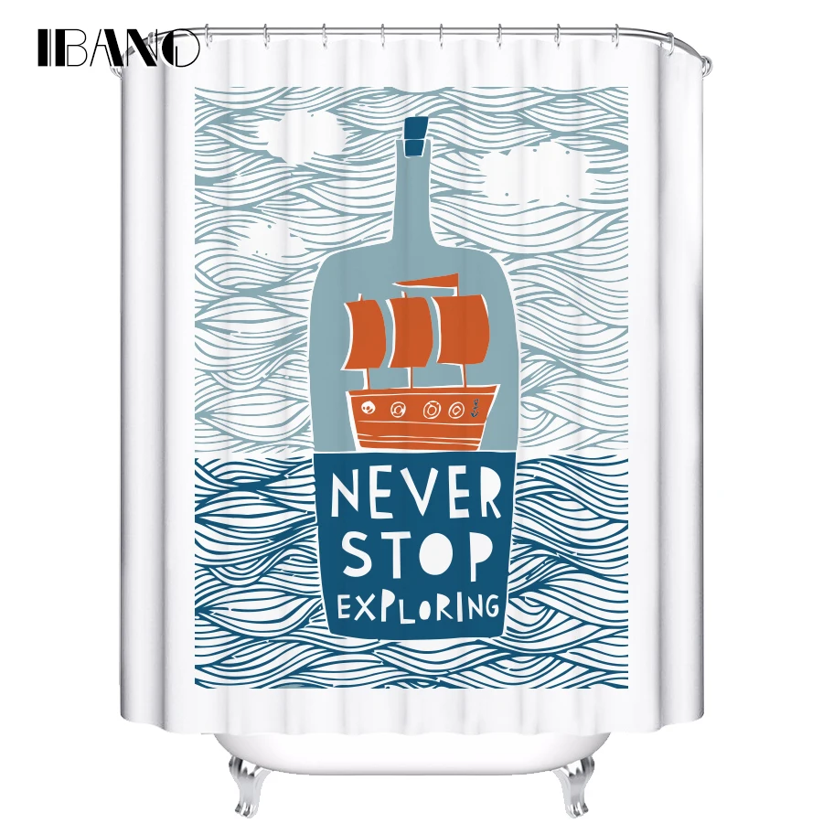 IBANO Shower Curtain Sea Fish Customized Bath Curtain Waterproof Polyester Fabric Curtain For The Bathroom With 12pcs Hooks
IBANO Shower Curtain Sea Fish Customized Bath Curtain Waterproof Polyester Fabric Curtain For The Bathroom With 12pcs Hooks