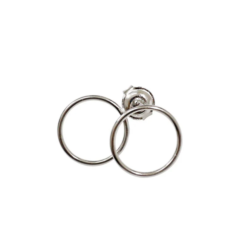 925 Sterling Silver Jewelry Fashion Geometric Double Circle Stud Earrings For Women Boucle d'oreille Pendientes
925 Sterling Silver Jewelry Fashion Geometric Double Circle Stud Earrings For Women Boucle d'oreille Pendientes