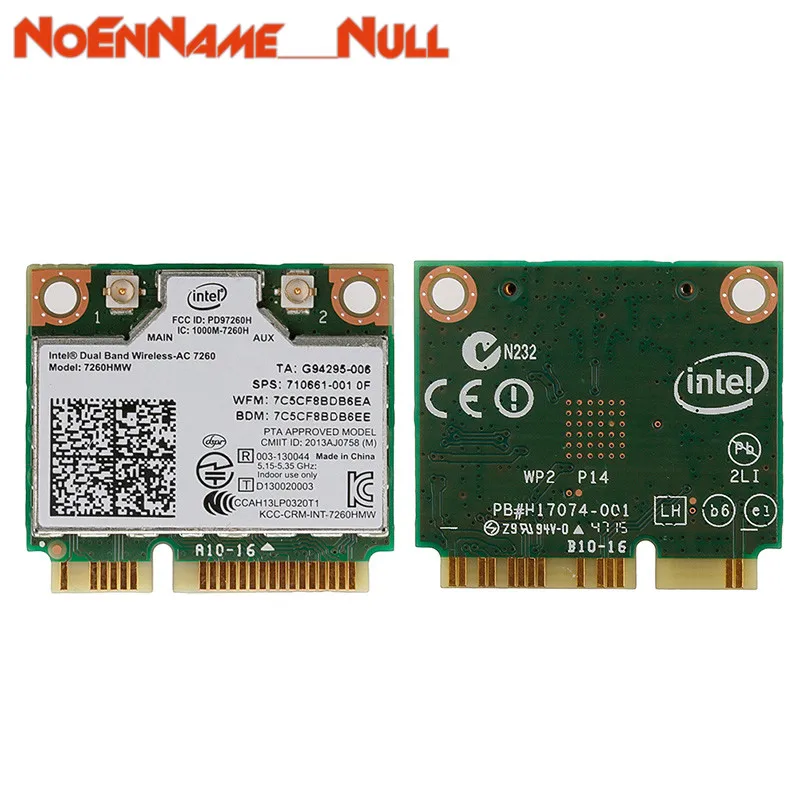 Сетевая карта Wi-Fi адаптер Dual Band Wireless-AC 7260HMW Mini PCI-E BT4.0 карта Intel для HP SPS 710661-001 Прямая поставка
Сетевая карта Wi-Fi адаптер Dual Band Wireless-AC 7260HMW Mini PCI-E BT4.0 карта Intel для HP SPS 710661-001 Прямая поставка