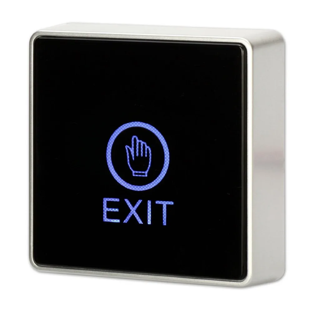 Door Exit Button Blue Lighting Touch Type Access Control Switch Open Door Release Black Color
Door Exit Button Blue Lighting Touch Type Access Control Switch Open Door Release Black Color