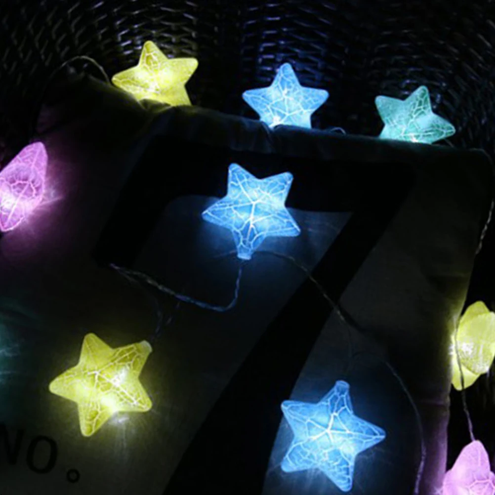 3M Colorful Stars Light Strings 20 LED Lamp Battery Powered for Christmas Wedding Birthday Party Decor (Warm White) | Дом и сад