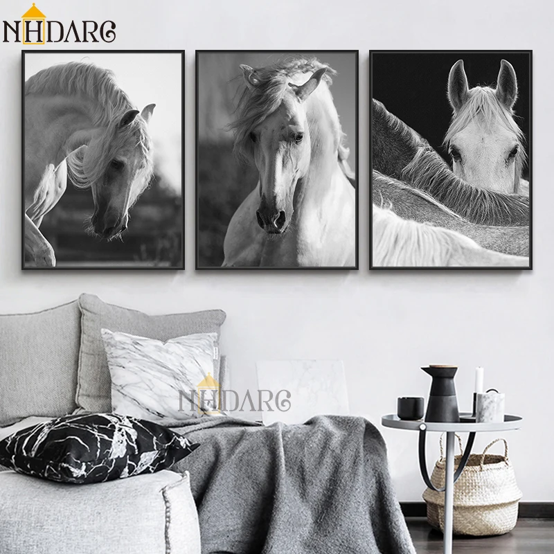 Modern Black White Animals Horse Canvas Print Painting Art Posters and Prints Decorative Wall Picture for Living Room Home Decor
Modern Black White Animals Horse Canvas Print Painting Art Posters and Prints Decorative Wall Picture for Living Room Home Decor
