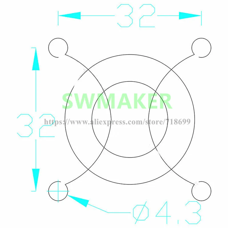 Anet 3D printer accessories 40 Cooling Cooler fan radiating housing protective cover 40*40 | Компьютеры и офис