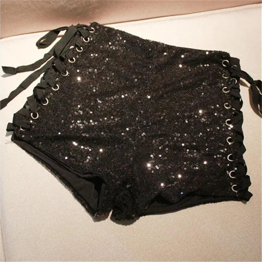 short feminino sexy Split ends Tie Sequins Bar Nightclub perform denim shorts women pantalones cortos mujer short cintura alta
short feminino sexy Split ends Tie Sequins Bar Nightclub perform denim shorts women pantalones cortos mujer short cintura alta