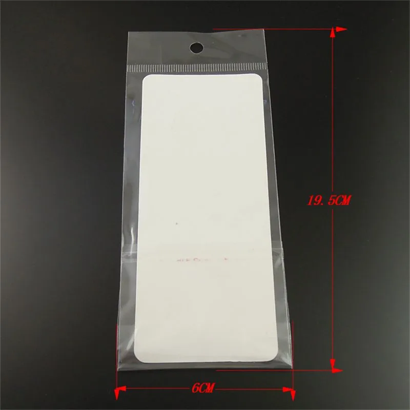 100 Pieces/Pack Jewelry Case Paper Earrings Necklace Display Hanging Card with Plastic Bags Packing Bag 36888 | Украшения и