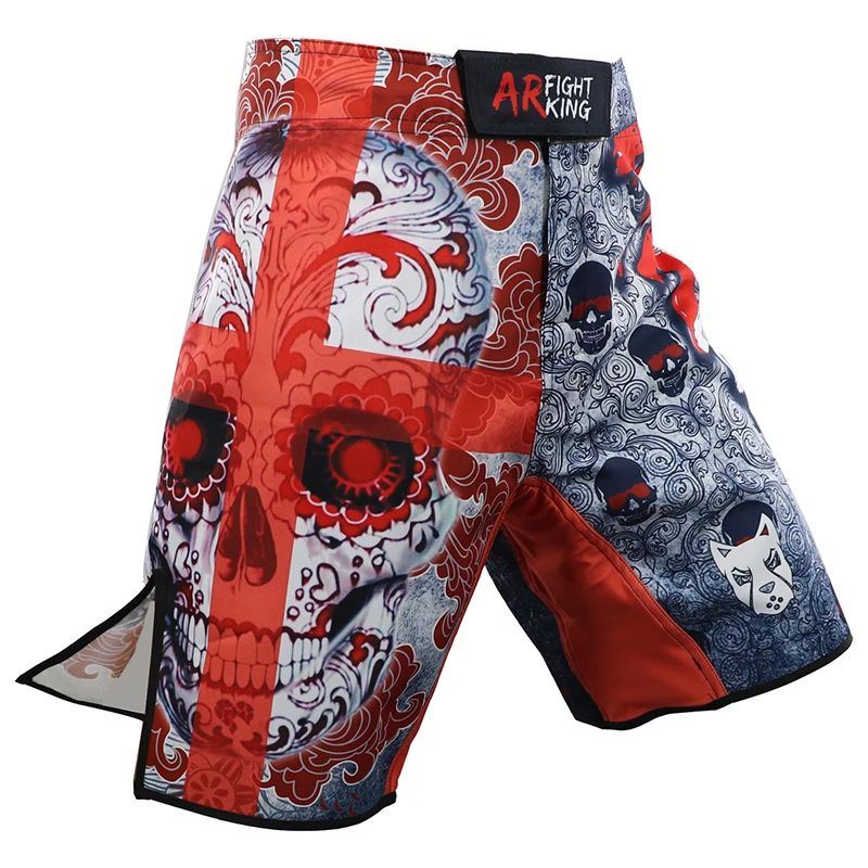 2019 спортивные боксерские тренировочные шорты с черепом Ropa MMA для бокса дешевые