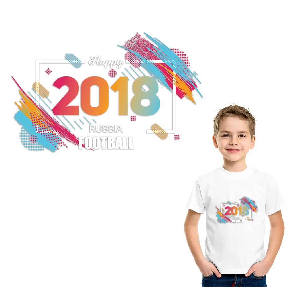 Гладить на патч es для одежды стикер Surpdeco Россия футбол моющийся утюг полосатая