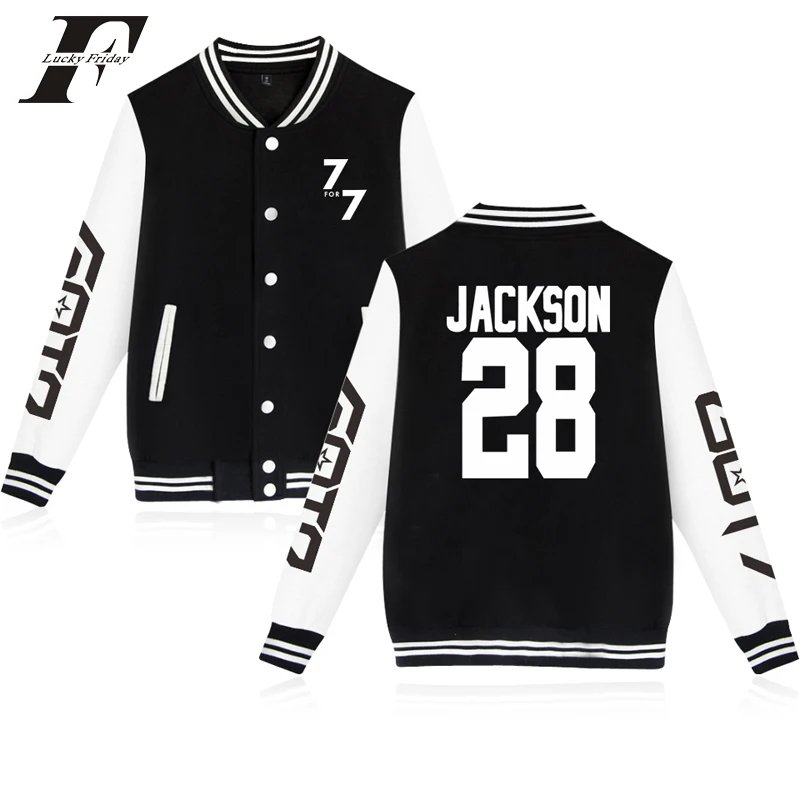 LUCKYFRIDAYF GOT7 7for7 kpop printed Baseball Jacket men women Hoodies Sweatshirts casual Long Sleeve unisex Jackets coats tops
LUCKYFRIDAYF GOT7 7for7 kpop printed Baseball Jacket men women Hoodies Sweatshirts casual Long Sleeve unisex Jackets coats tops