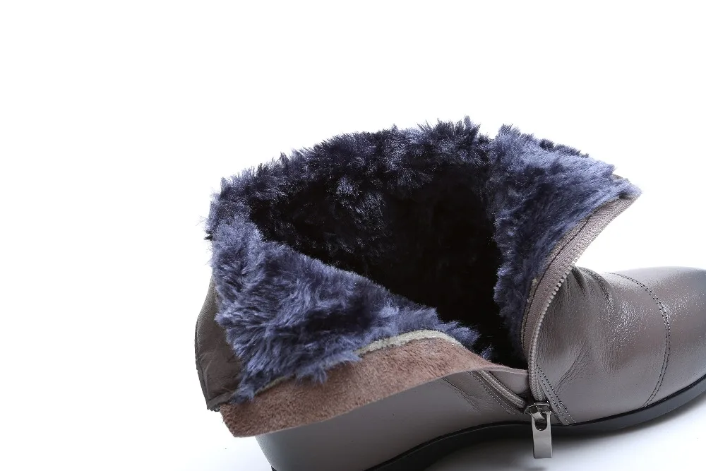 GKTINOO Women Ankle Boots Shoes Genuine Leather Height Increasing Ladies Boots Flat Warm Plush Winter Female Snow Boot
GKTINOO Women Ankle Boots Shoes Genuine Leather Height Increasing Ladies Boots Flat Warm Plush Winter Female Snow Boot