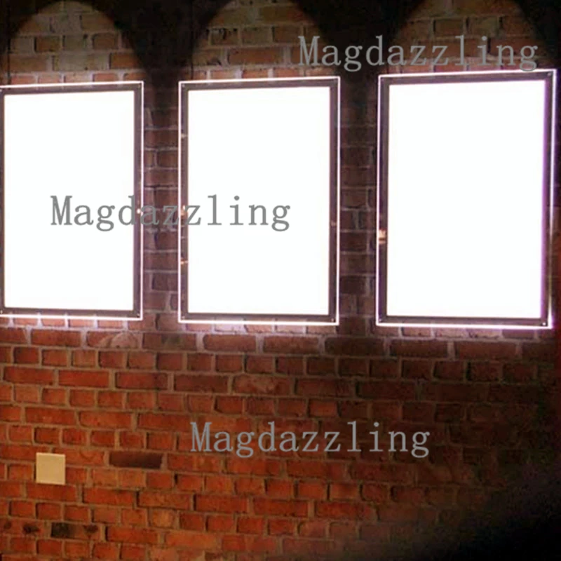 3PCS Indoor Wall Mounted Ultra Slim LED Acrylic Poster/Picture Frames Crystal Advertising Light Box Signage A1 | Освещение