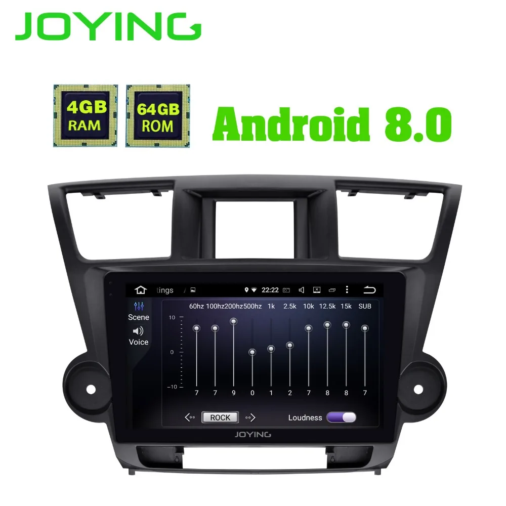 JOYING 10 1 "ips 8 Восьмиядерный автомобильное радио аудио Android стерео Мультимедиа для