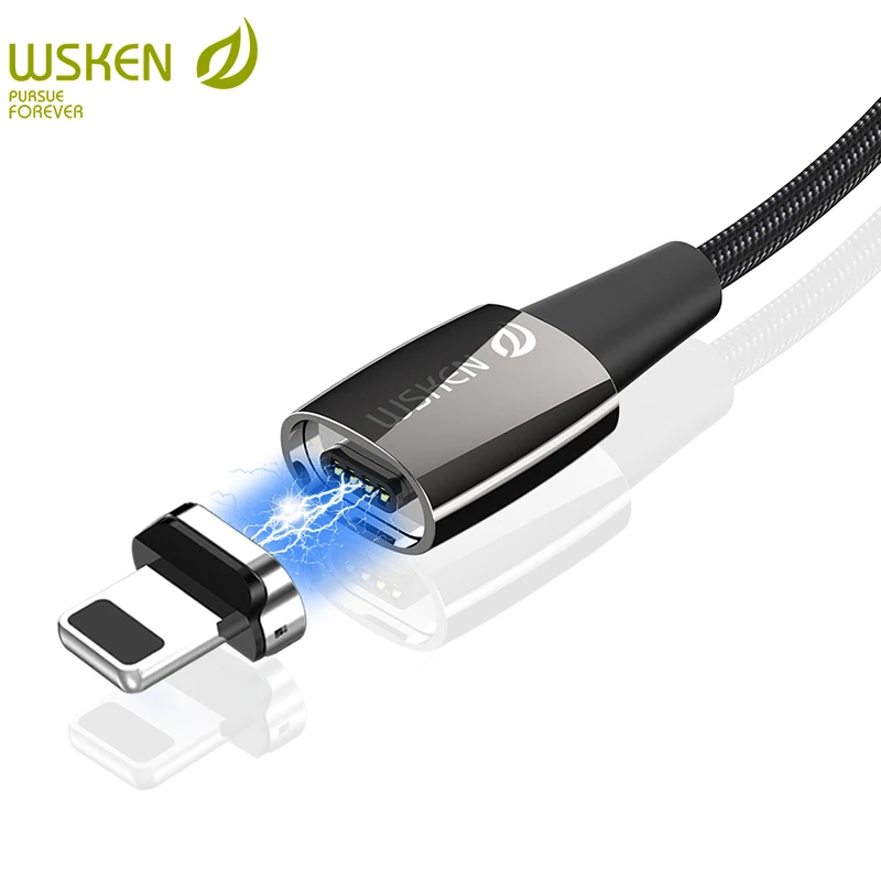 Магнитный кабель WSKEN X1 Pro для iPhone зарядное устройство 2 4 А быстрой зарядки с