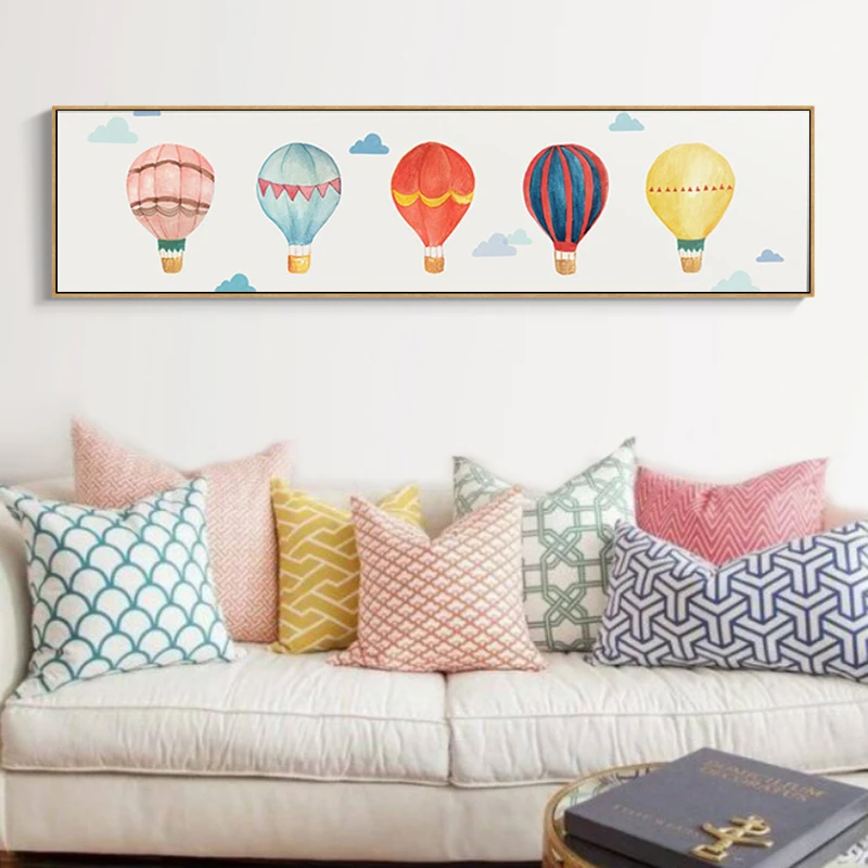 SURE LIFE Modern Hot Air Balloon Sky Poster Canvas Printing Paintings Wall Art Pictures for Bedroom Kids Room Home Decorations
SURE LIFE Modern Hot Air Balloon Sky Poster Canvas Printing Paintings Wall Art Pictures for Bedroom Kids Room Home Decorations