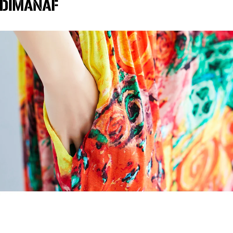 DIMANAF Plus Size Women Beach Dress Summer Sundress Big Size Batwing Spliced Print Female Vestidos Loose Lady Dress 2019 5XL 6XL
DIMANAF Plus Size Women Beach Dress Summer Sundress Big Size Batwing Spliced Print Female Vestidos Loose Lady Dress 2019 5XL 6XL