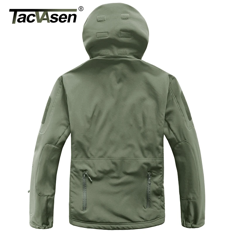 Армейская камуфляжная куртка TACVASEN Мужская тактическая мягкая водонепроницаемая
