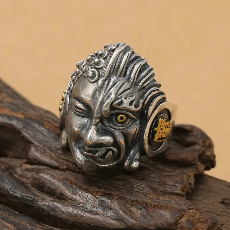 Gothic Silver 925 Thick Band Rings Men 15.5g Antique Thai Silver Real Sterling Silver Mens Jewelry Cool Punk Style Large Size
Gothic Silver 925 Thick Band Rings Men 15.5g Antique Thai Silver Real Sterling Silver Mens Jewelry Cool Punk Style Large Size