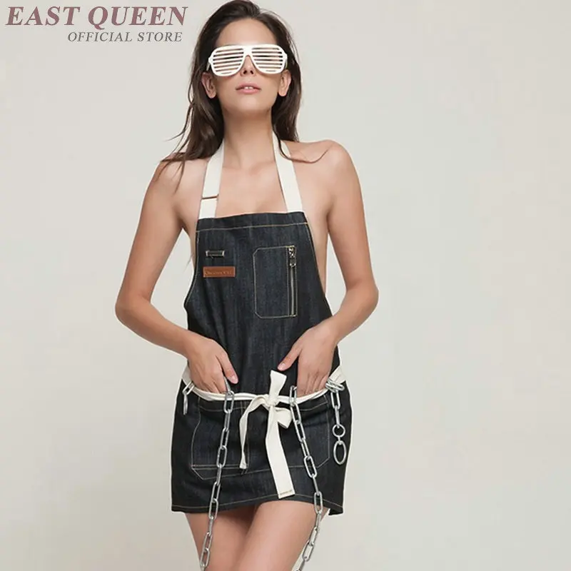 Джинсовые рабочие фартуки бариста pinafore Кофе Ресторан повара официант фартук для
