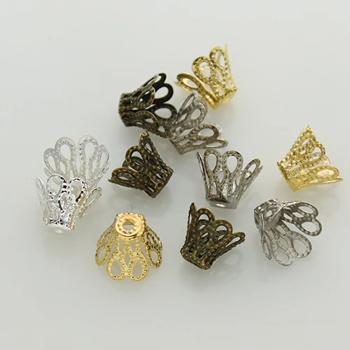 200pcs/lot 11.5*7mm Silver Gold Metal Flower Shaped Spacer Beads Caps Pendant Antique Bronzon Jewelry Findings Accessories F1734
200pcs/lot 11.5*7mm Silver Gold Metal Flower Shaped Spacer Beads Caps Pendant Antique Bronzon Jewelry Findings Accessories F1734