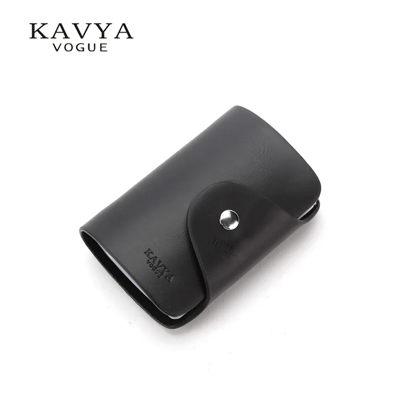 KAVYAVOGUE Новый из натуральной кожи Бизнес ID Кредитная карта держатель имя карточка