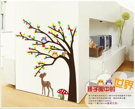 The new The fawn owl tree children room household adornment wall removable wall stickers
The new The fawn owl tree children room household adornment wall removable wall stickers