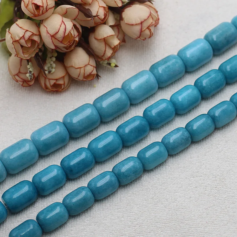 Wholesale10-20mm Blue Amazonite Color Jades Drum-Shape Beads15"/38cm,BeadsFor DIY Jewelry Making ! wholesale for all items!
Wholesale10-20mm Blue Amazonite Color Jades Drum-Shape Beads15"/38cm,BeadsFor DIY Jewelry Making ! wholesale for all items!