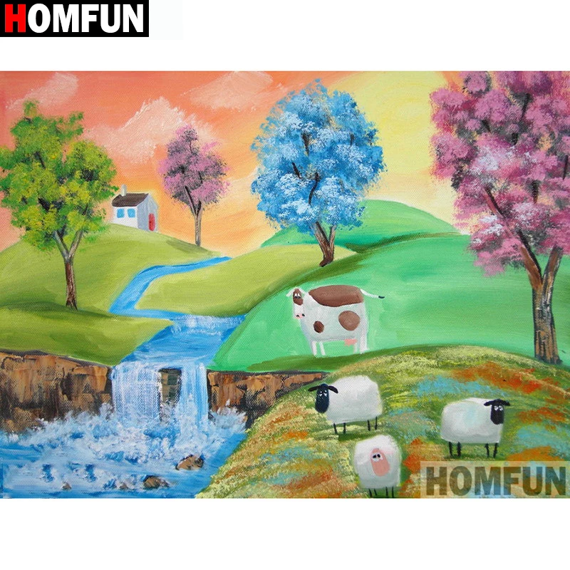 HOMFUN Full Square/Round Drill 5D DIY Diamond Painting "Oil painting landscape" Embroidery Cross Stitch 3D Home Decor GiftA13050
HOMFUN Full Square/Round Drill 5D DIY Diamond Painting "Oil painting landscape" Embroidery Cross Stitch 3D Home Decor GiftA13050