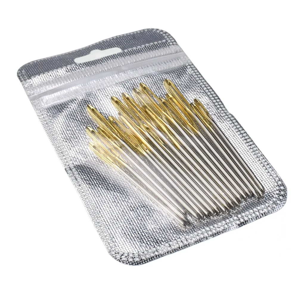 18pcs Mix Size Large Eye Sewing Needles Cross Stitch Stainless Steel Hand Sewing Needle with Opp bag Home DIY Sewing Tools
18pcs Mix Size Large Eye Sewing Needles Cross Stitch Stainless Steel Hand Sewing Needle with Opp bag Home DIY Sewing Tools