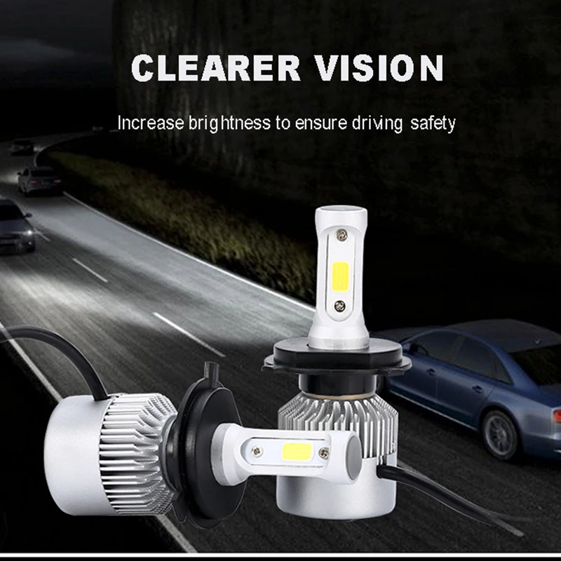 H4 LED H7 H11 9006 HB4 H1 H3 9005 HB3 9012 HIR2 H13 9004 9007 COB A2 Auto Car Headlight 72W 8000LM Fog Light 6500K Bulb Lamp
H4 LED H7 H11 9006 HB4 H1 H3 9005 HB3 9012 HIR2 H13 9004 9007 COB A2 Auto Car Headlight 72W 8000LM Fog Light 6500K Bulb Lamp