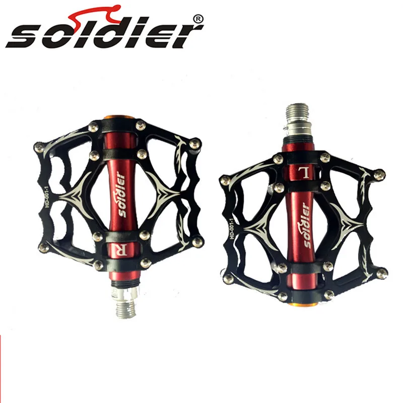 SOLDIER Mountain Bike Platform Pedal Flat Aluminum Alloy Palin Pedal Anti-Skid Bearing #A
SOLDIER Mountain Bike Platform Pedal Flat Aluminum Alloy Palin Pedal Anti-Skid Bearing #A