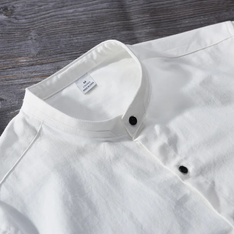 In the spring of 2020 tux contracted cotton pure color leisure shirt collar shirt
In the spring of 2020 tux contracted cotton pure color leisure shirt collar shirt