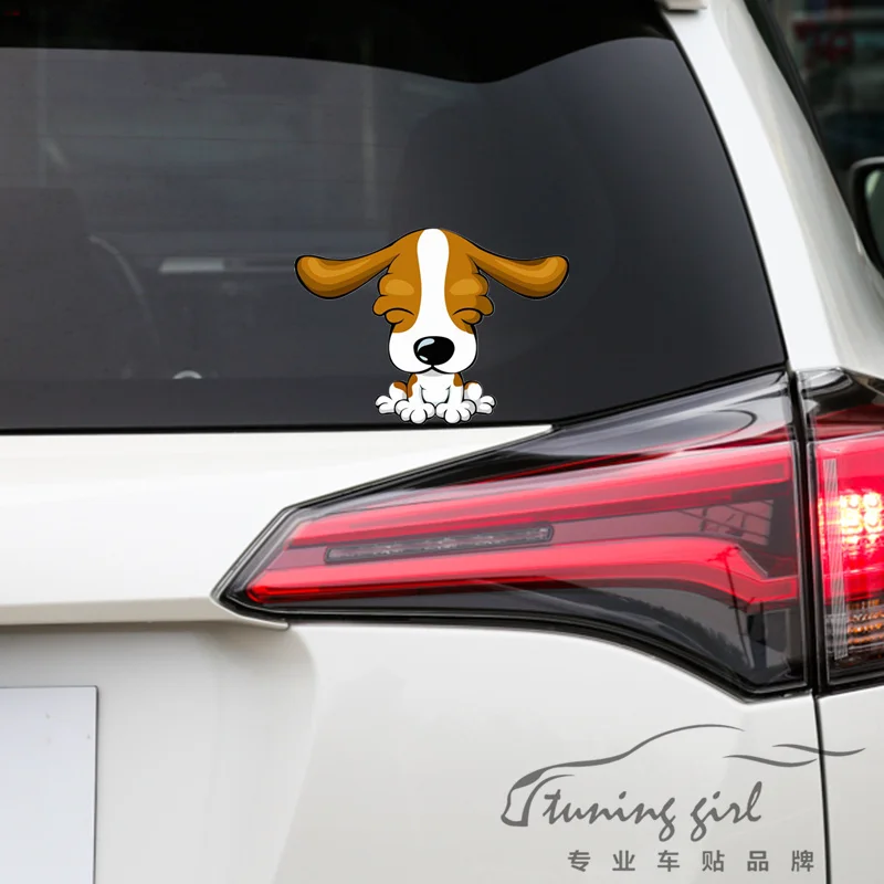 15CM*10CM Dog Reflective Beagle Long Ears Lovely Cartoon Car Stickers Creative Decals For Windshield Auto Tuning Styling D15
15CM*10CM Dog Reflective Beagle Long Ears Lovely Cartoon Car Stickers Creative Decals For Windshield Auto Tuning Styling D15