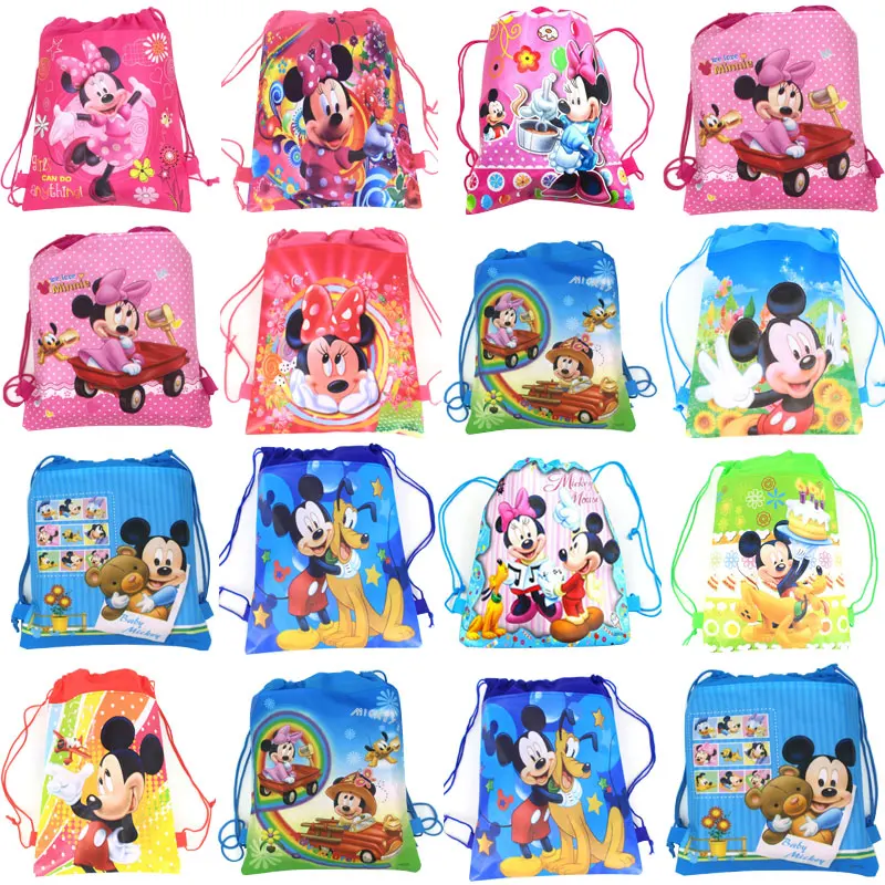Нетканая сумка Минни Микки Маус детский дорожный школьный ранец декоративная