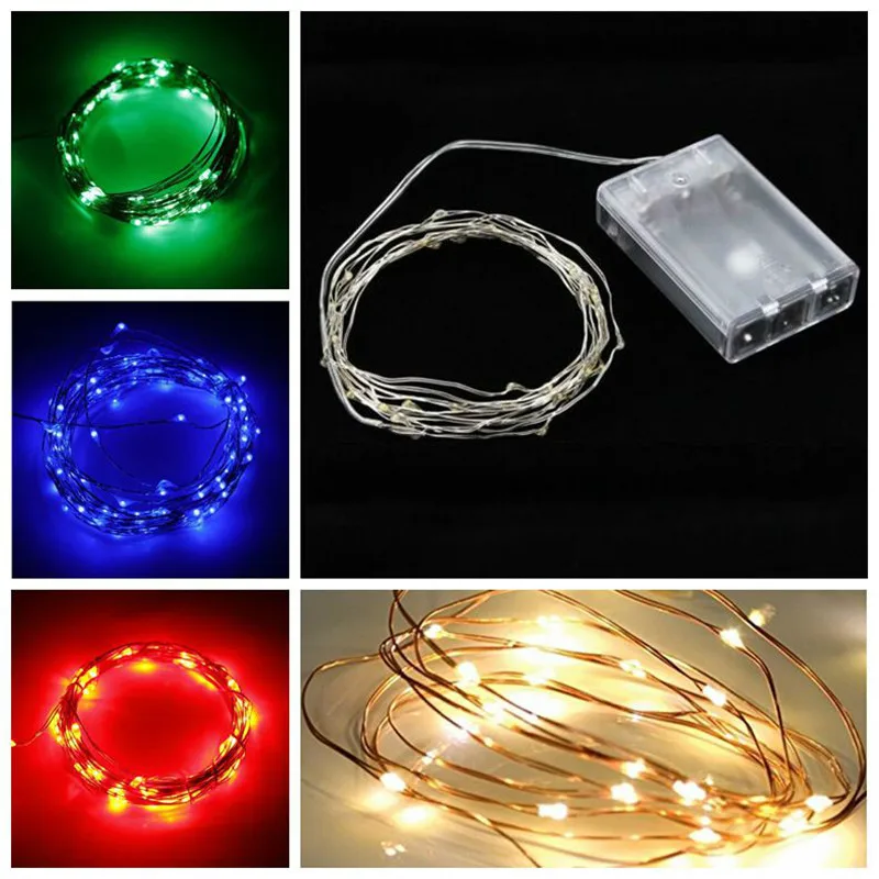 2M/3M/5M/10M 20/30/50/100 LED Copper Wire String Fairy Lights AA Battery Holiday Party Wedding Christmas wreath DIY Decoration
2M/3M/5M/10M 20/30/50/100 LED Copper Wire String Fairy Lights AA Battery Holiday Party Wedding Christmas wreath DIY Decoration