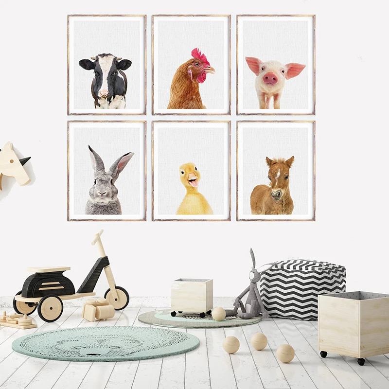 Bunny Cow Wall Art Baby Animals Canvas Painting Posters and Prints Nursery Pictures for Living Room Nordic Modern Home Decor
Bunny Cow Wall Art Baby Animals Canvas Painting Posters and Prints Nursery Pictures for Living Room Nordic Modern Home Decor