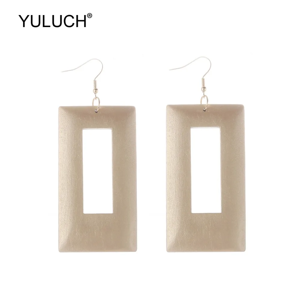YULUCH Gold Hollow Water Drop Wooden Dangle Pendant Earrings Ethnic Boho African Long Hanging Drop Earrings For Women Party
YULUCH Gold Hollow Water Drop Wooden Dangle Pendant Earrings Ethnic Boho African Long Hanging Drop Earrings For Women Party
