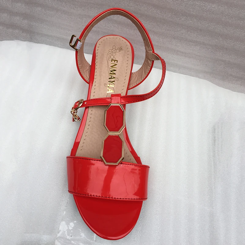 ENMAYLA New Fashion Summer Shoes Women Sandals Dress Charm Open Toe High Heels Strappy Sandals Women Red White Casual Shoes
ENMAYLA New Fashion Summer Shoes Women Sandals Dress Charm Open Toe High Heels Strappy Sandals Women Red White Casual Shoes