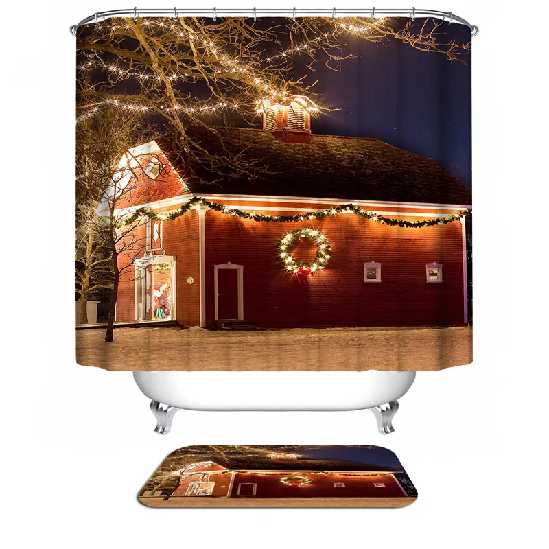 Christmas house snowflakes Christmas Waterproof Mildewproof Polyester Shower Curtain House Bathroom Decor With 0106
Christmas house snowflakes Christmas Waterproof Mildewproof Polyester Shower Curtain House Bathroom Decor With 0106