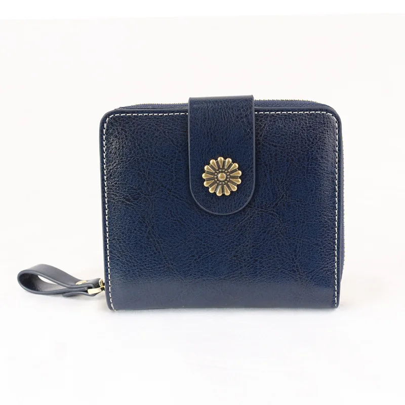 2020 new arrival women fashion zipper wallet Floral hasp Vintage Cow Leather short wallet with card holder pocket
2020 new arrival women fashion zipper wallet Floral hasp Vintage Cow Leather short wallet with card holder pocket