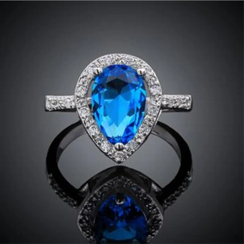 Blue Crystal Rhinestones Bridal Jewelry Set For Fashion Women Silver Color Jewelry Sets For Party
Blue Crystal Rhinestones Bridal Jewelry Set For Fashion Women Silver Color Jewelry Sets For Party